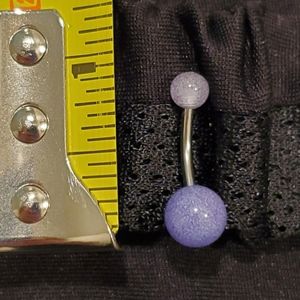 Belly/Naval Ring Purple/Lavender 14 ga.